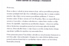 Zahvalnica Egipatsko selo Mostar
